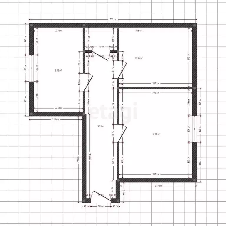3-к кв. Краснодарский край, Горячий Ключ ул. Герцена, 58Б (101.2 м) - Фото 1