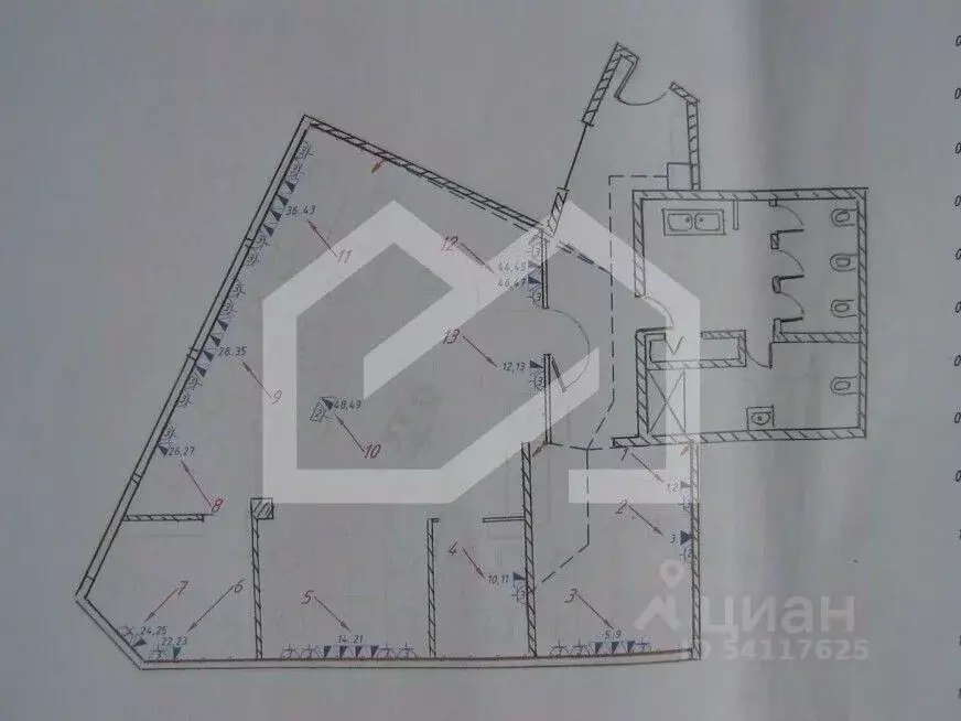 Офис в Москва Тургеневская пл., 2 (143 м) - Фото 2