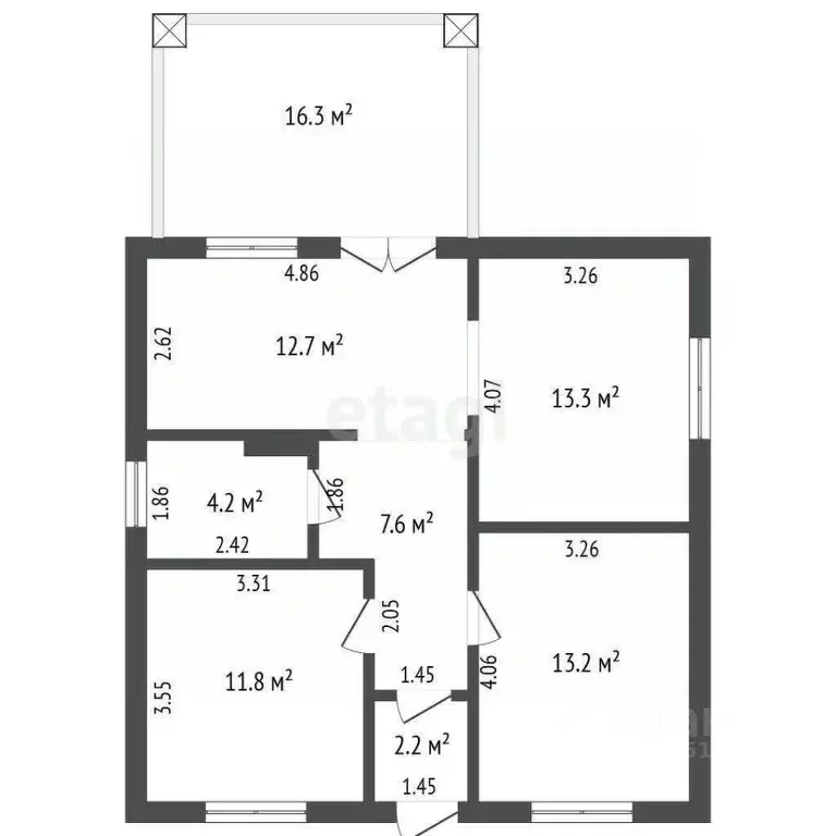 Дом в Ростовская область, Мясниковский район, Краснокрымское с/пос, ... - Фото 2