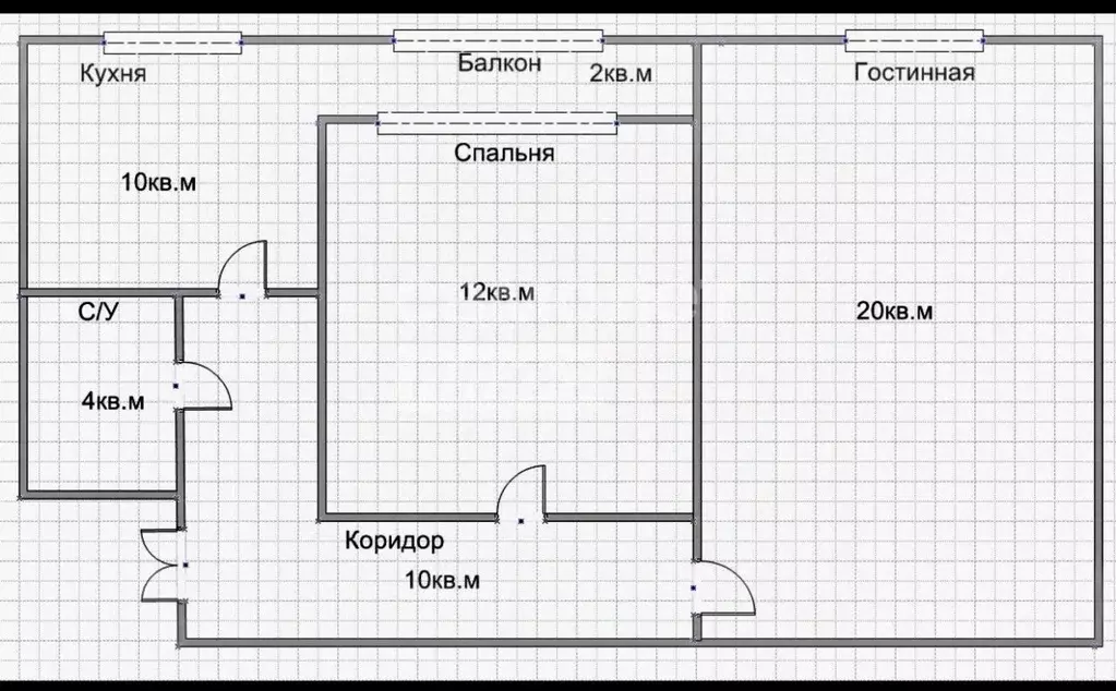 2-к кв. Дагестан, Дербент ул. У. Умурдинова, 20 (51.0 м) - Фото 2