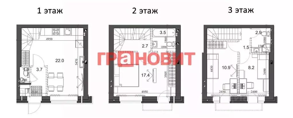 Таунхаус, 75.1 м - Фото 1