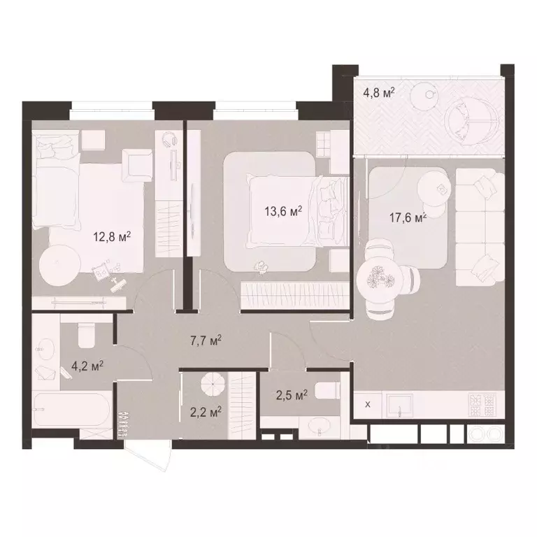 2-к кв. Рязанская область, Рязань пос. Шпалозавода, Окская Стрелка ... - Фото 1