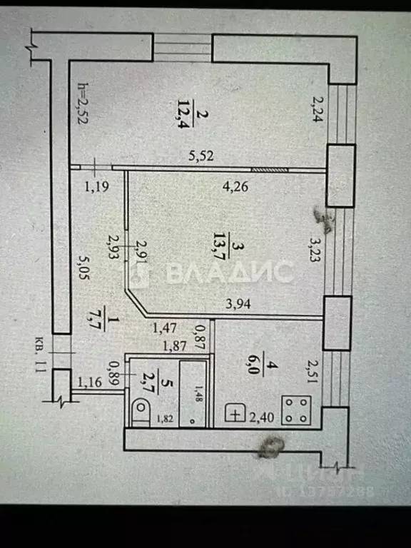 2-к кв. Забайкальский край, Чита ул. Николая Островского, 20 (42.5 м) - Фото 1