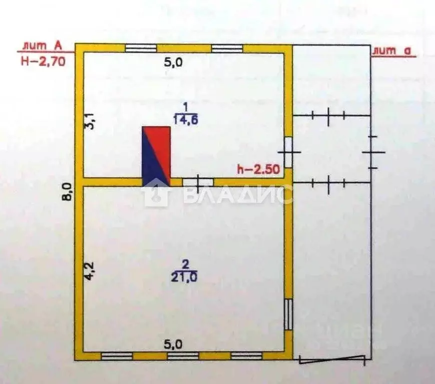 Дом в Пензенская область, Городищенский район, Чаадаевка рп ул. ... - Фото 2