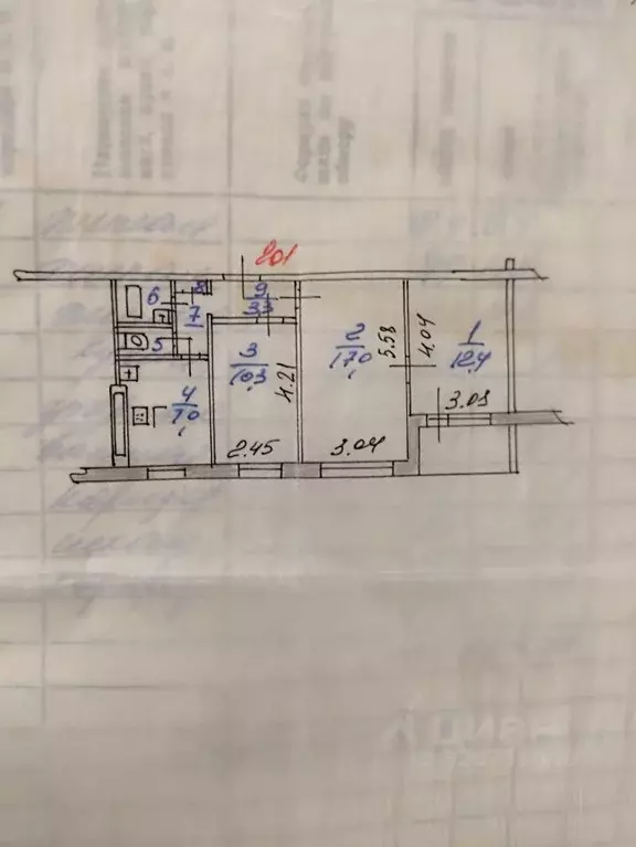 3-к кв. Ярославская область, Ярославль просп. Фрунзе, 61 (55.5 м) - Фото 1