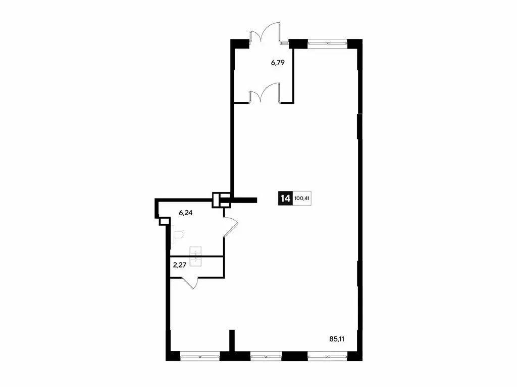 Офис (100.41 м) - Фото 1