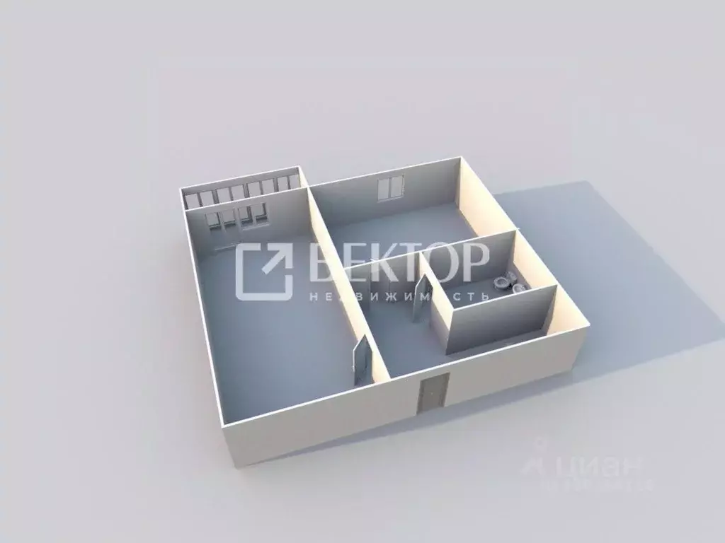 1-к кв. Костромская область, Кострома Профсоюзная ул., 30 (37.7 м) - Фото 2