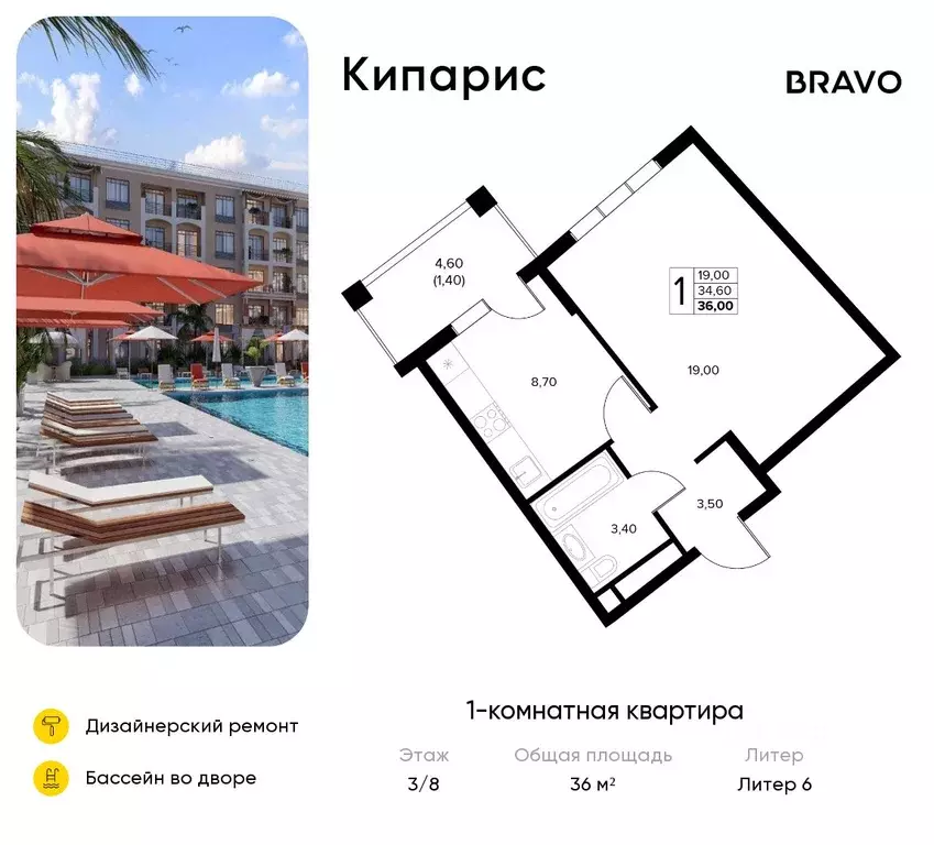 1-к кв. Краснодарский край, Анапа муниципальный округ, с. Сукко ... - Фото 1