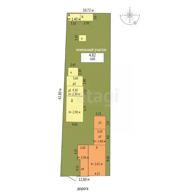 Дом в Ростовская область, Таганрог ул. Ломакина (37 м) - Фото 1