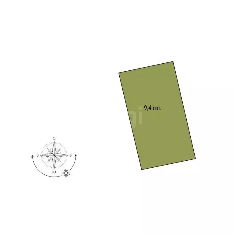 Участок в Белгород, 3-й Южный переулок (9.4 м) - Фото 1