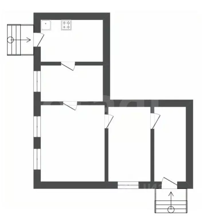 Дом в Воронежская область, Борисоглебск ул. Карла Маркса, 314 (43 м) - Фото 1
