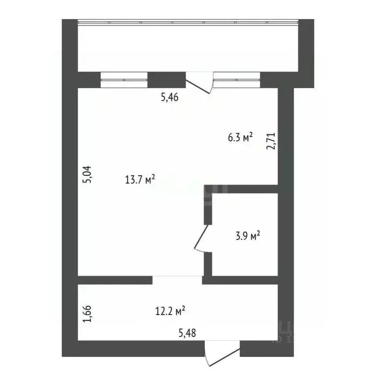 Студия Амурская область, Благовещенск Высокая ул., 130 (39.4 м) - Фото 2