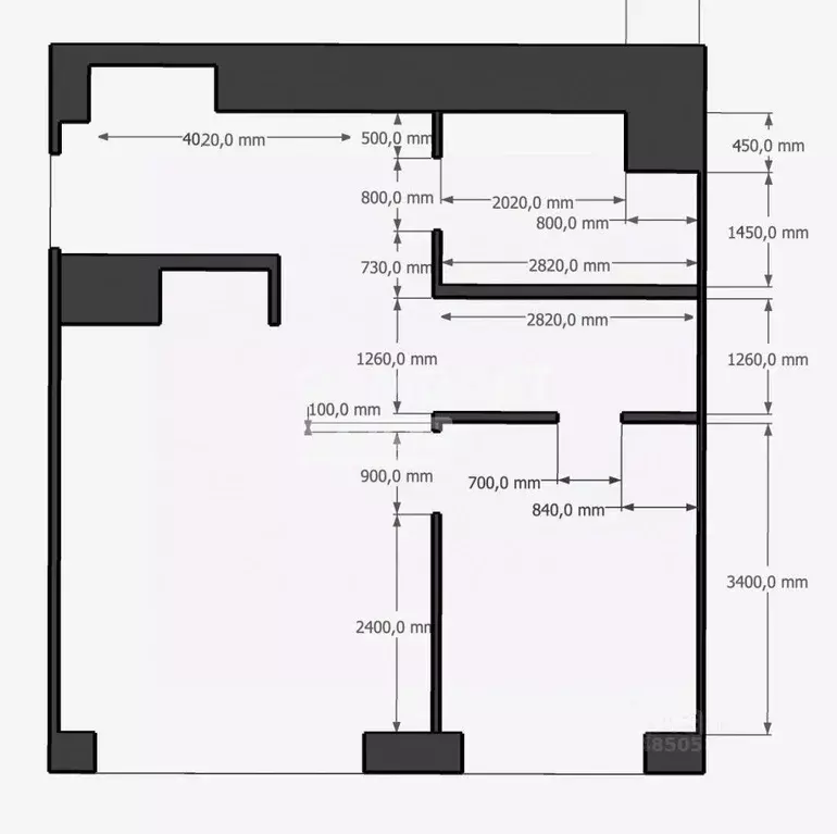 Студия Москва Волгоградский просп., 32/3к6 (48.0 м) - Фото 1