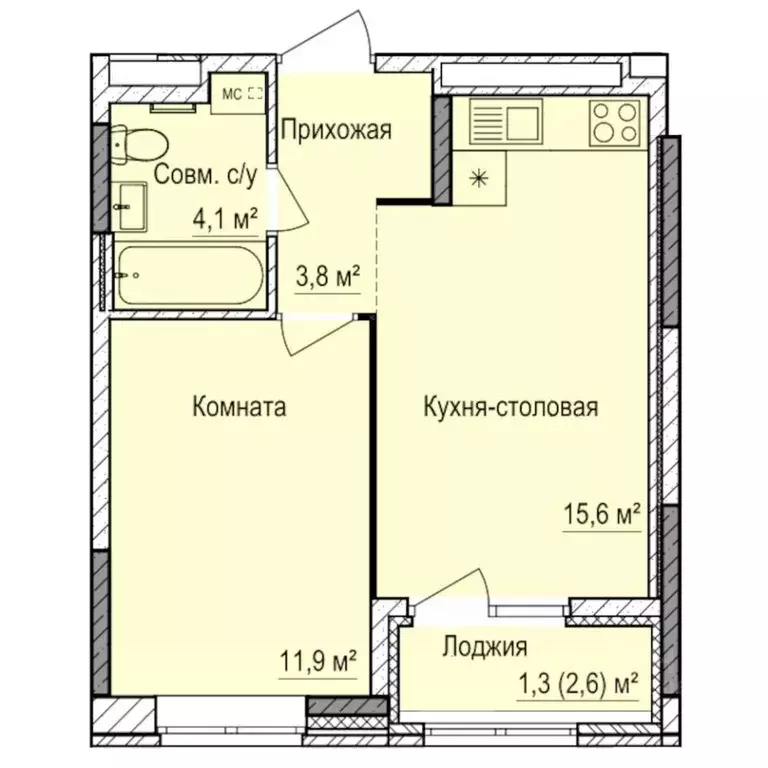 1-к кв. Удмуртия, Ижевск Буммаш жилрайон, Покровский жилой комплекс ... - Фото 1