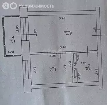 1-комнатная квартира: Казань, Вахитовский район, улица Калинина, 16 ... - Фото 1