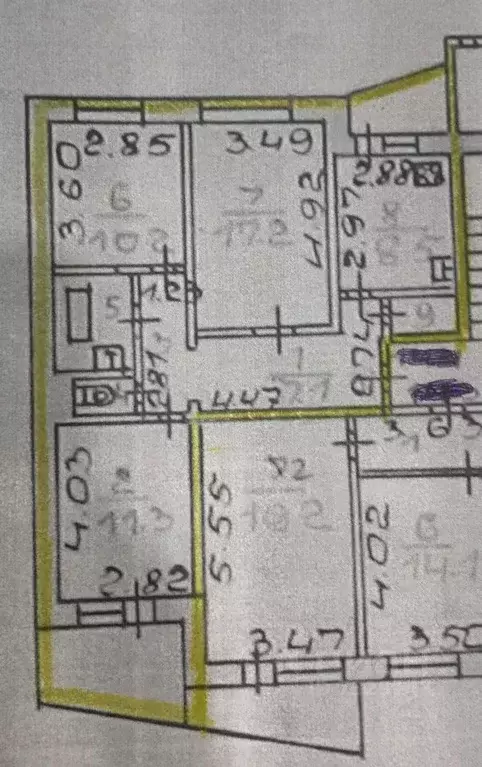 3-к кв. Новгородская область, Великий Новгород ул. Коровникова, 9к2 ... - Фото 2