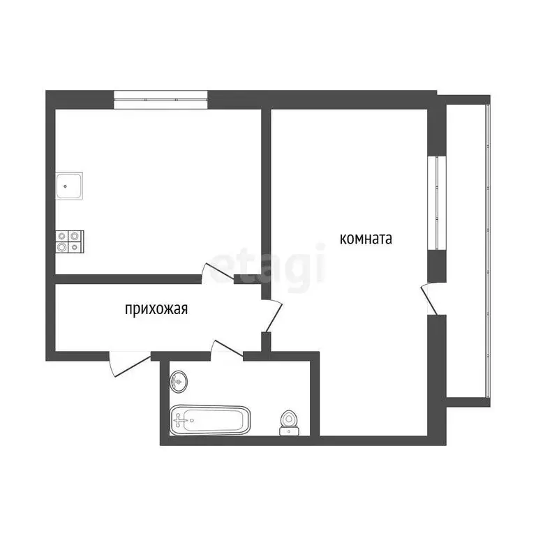 1-комнатная квартира: Севастополь, проспект Генерала Острякова, 99 ... - Фото 1