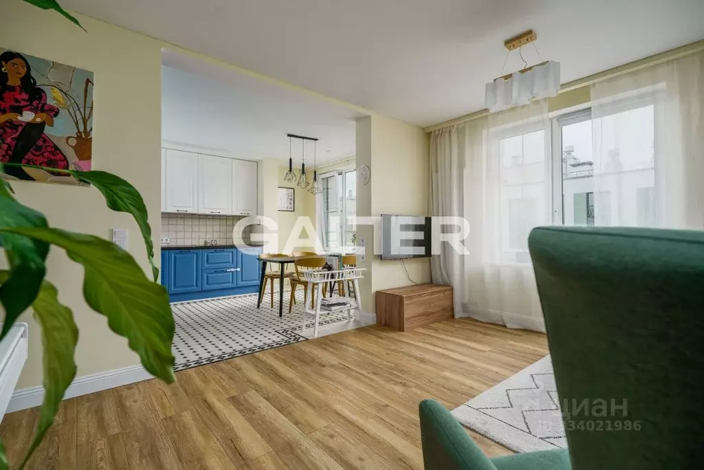 2-к кв. Санкт-Петербург Кременчугская ул., 11К1 (68.7 м) - Фото 1