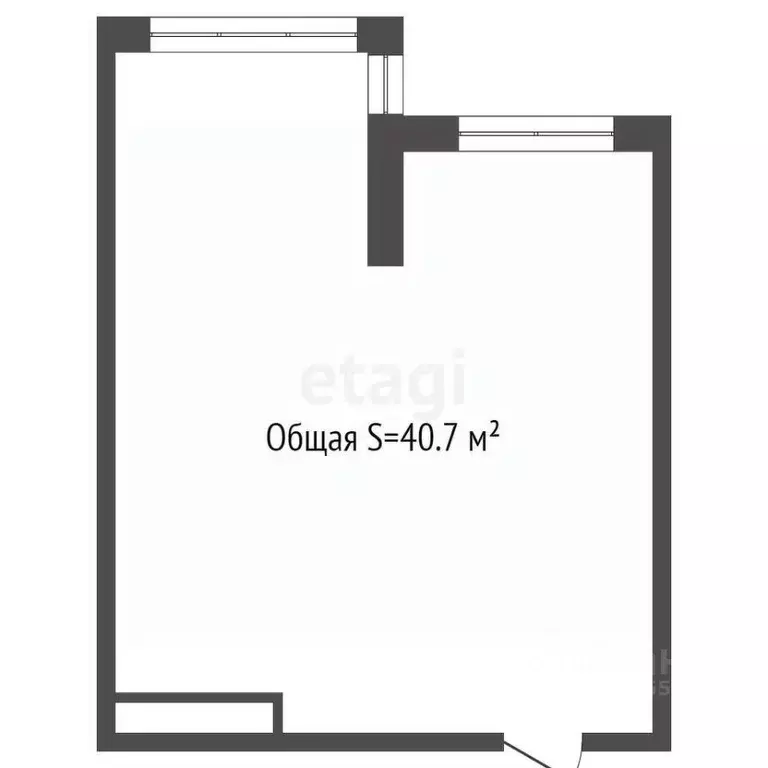 2-к кв. Кемеровская область, Кемерово 72А мкр, 8 (40.7 м) - Фото 2