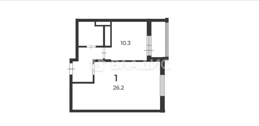 1-комнатная квартира: Москва, Фестивальная улица, 15к2 (46 м) - Фото 1