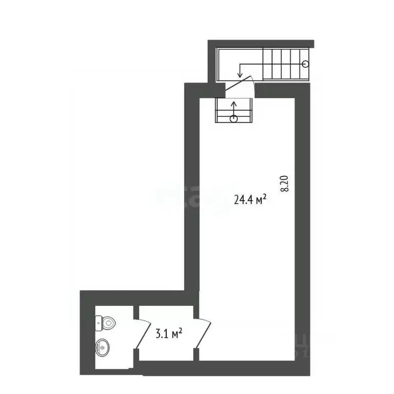 Помещение свободного назначения в Москва Ломоносовский просп., 14 (30 ... - Фото 2