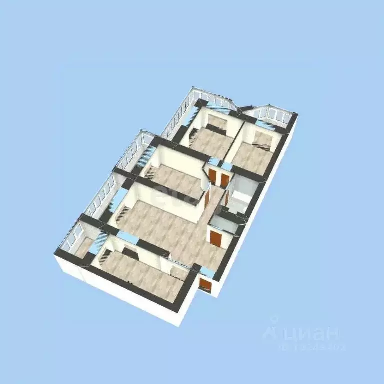 4-к кв. Башкортостан, Уфа ул. Цюрупы, 130 (127.4 м) - Фото 2