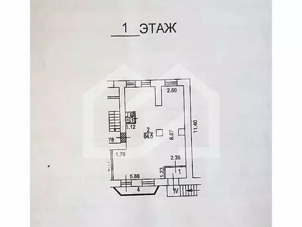 Торговая площадь в Москва 2-я Тверская-Ямская ул., 20-22С2 (65 м) - Фото 1