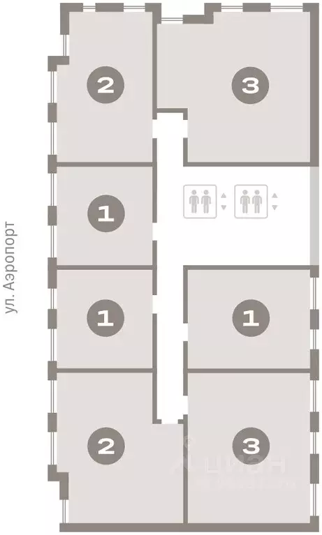 2-к кв. Новосибирская область, Новосибирск ул. Аэропорт, 88 (71.97 м) - Фото 1