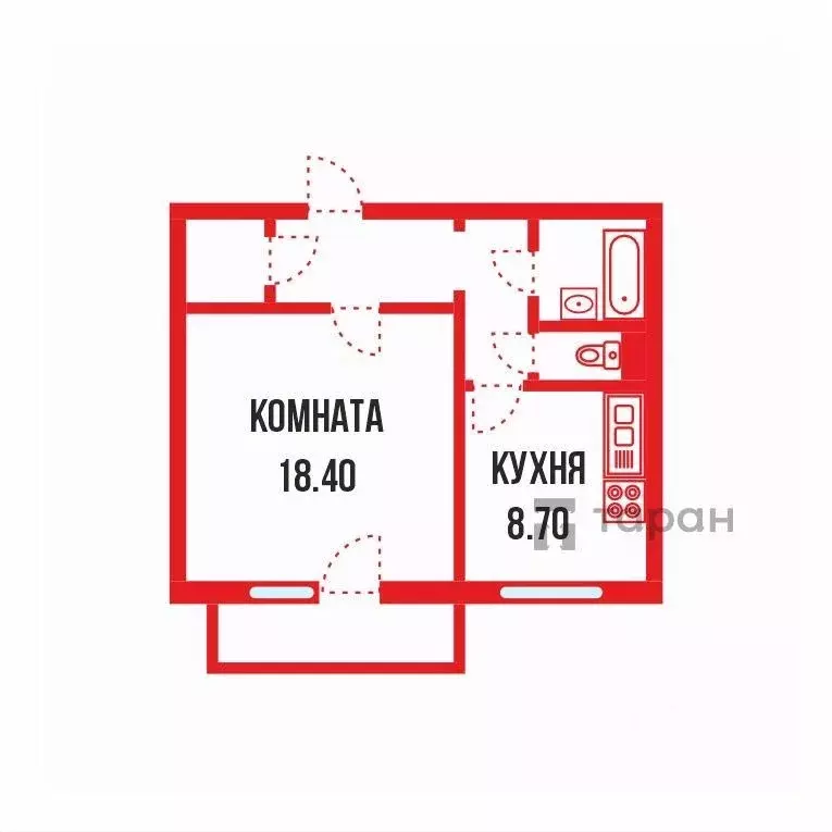 1-к кв. Челябинская область, Челябинск ул. Чичерина, 17 (41.5 м) - Фото 1
