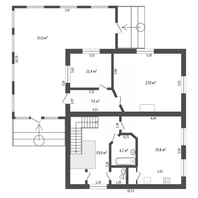 Дом в Амурская область, Благовещенский район, с. Владимировка Зейская ... - Фото 2