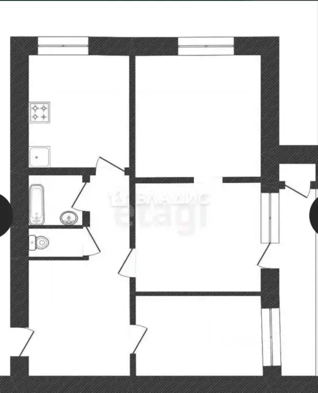 3-к кв. Белгородская область, Белгород ул. 5 Августа, 36/3 (63.6 м) - Фото 2