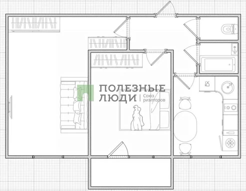 2-к кв. Иркутская область, Ангарск 11-й мкр, 7А (44.8 м) - Фото 2
