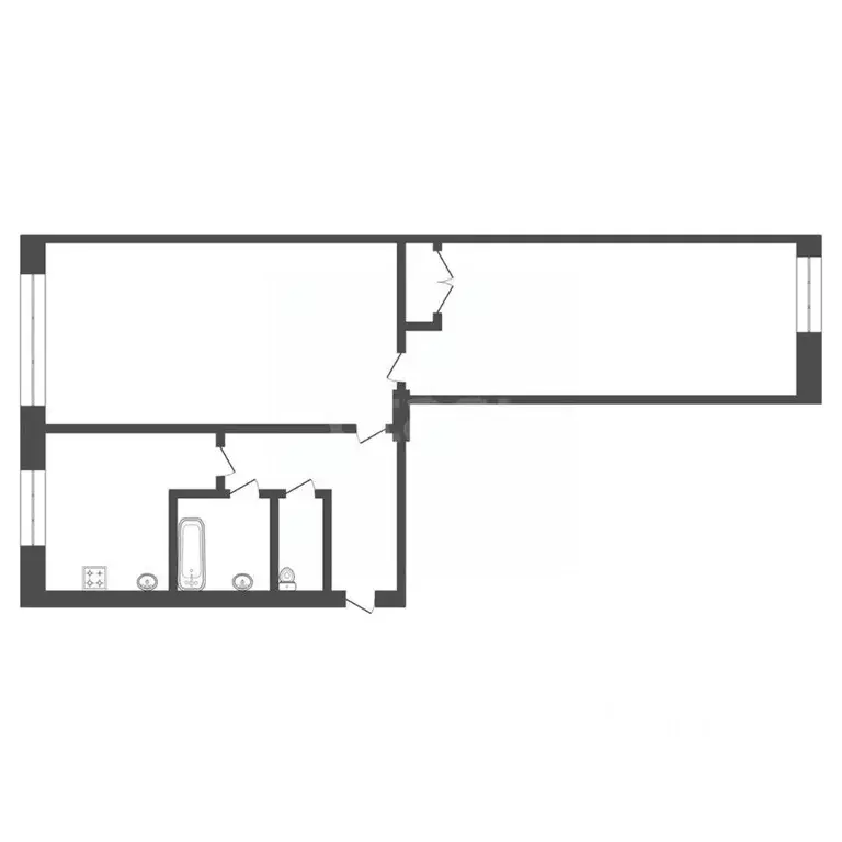 2-к кв. Кемеровская область, Юрга ул. Максименко, 13 (44.0 м) - Фото 1