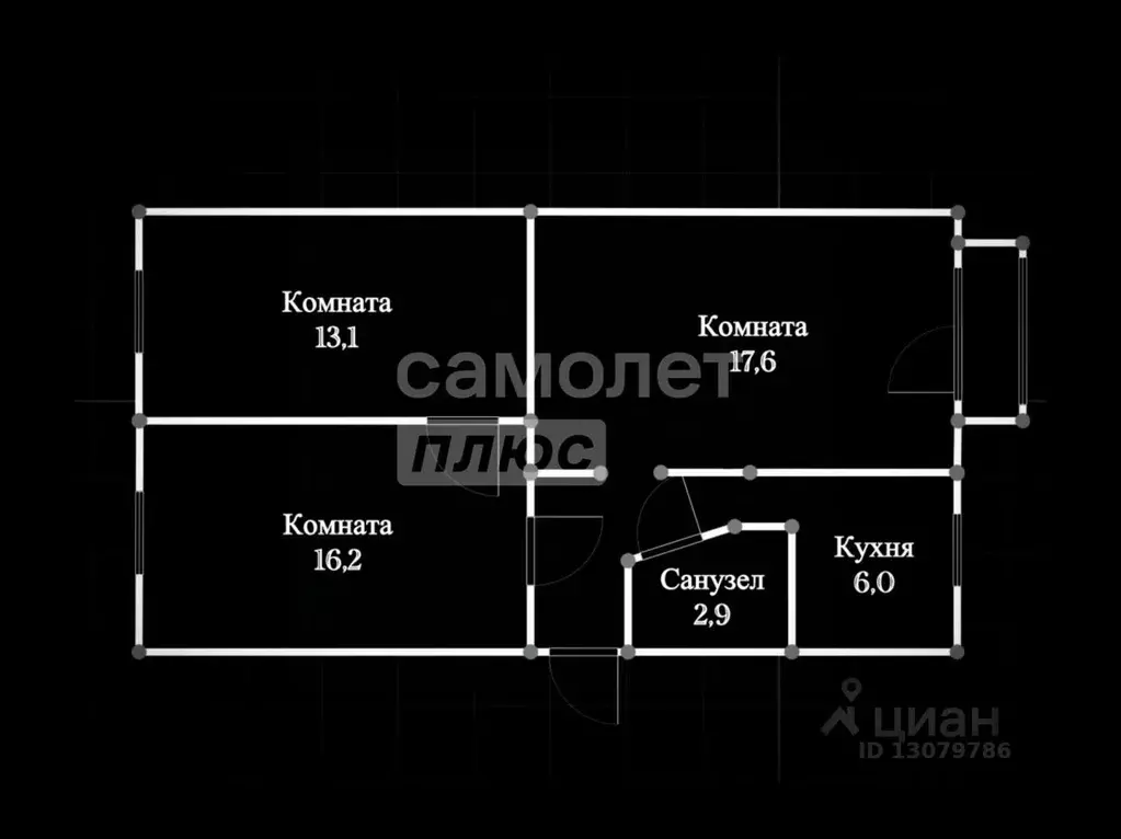 3-к кв. Забайкальский край, Чита ул. Ползунова, 25 (62.5 м) - Фото 1