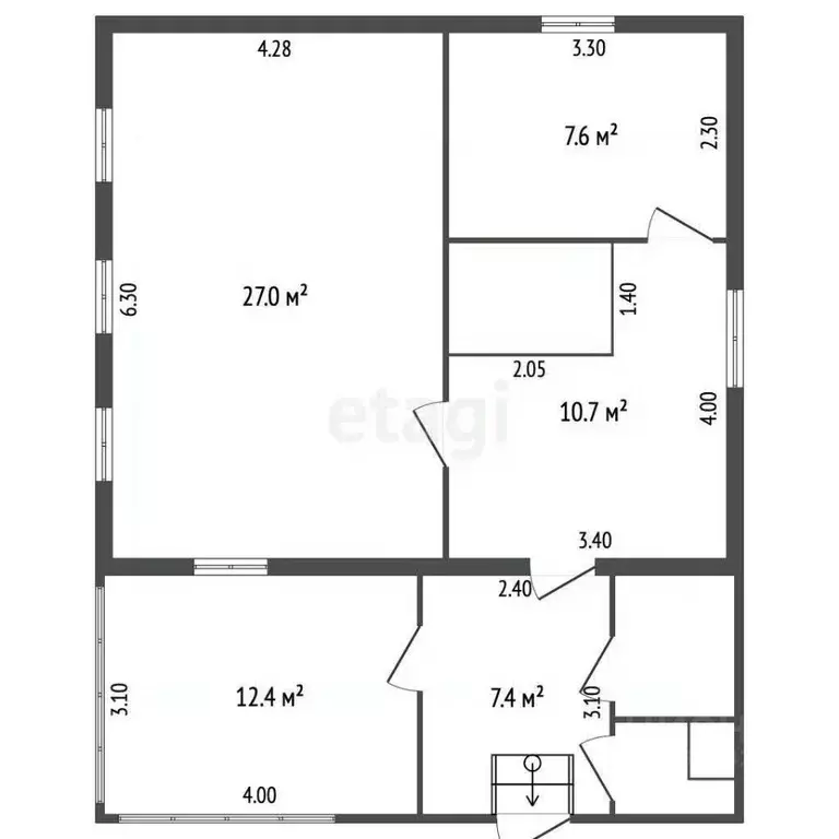 Дом в Архангельская область, Котлас ул. Тимирязева, 39 (45 м) - Фото 1