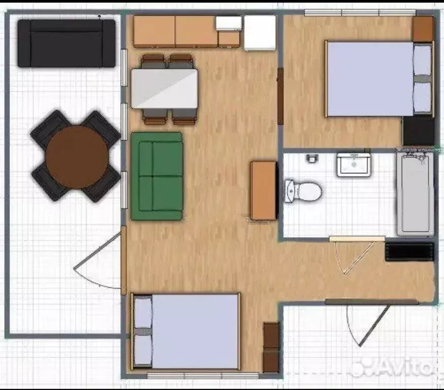 Дом в Краснодарский край, Сочи Сочинское ш., 2/8А (55 м) - Фото 1