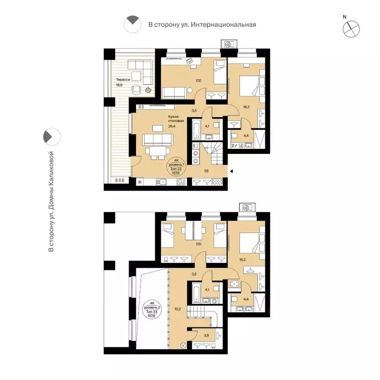 4-к кв. Коми, Сыктывкар Интернациональная ул., 200 (157.6 м) - Фото 0