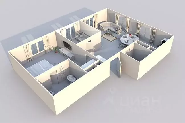 3-к кв. Москва Березовая аллея, 19к5 (76.5 м) - Фото 1
