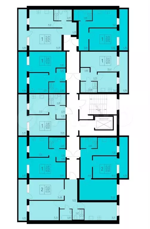 1-к. квартира, 31 м, 6/9 эт. - Фото 1