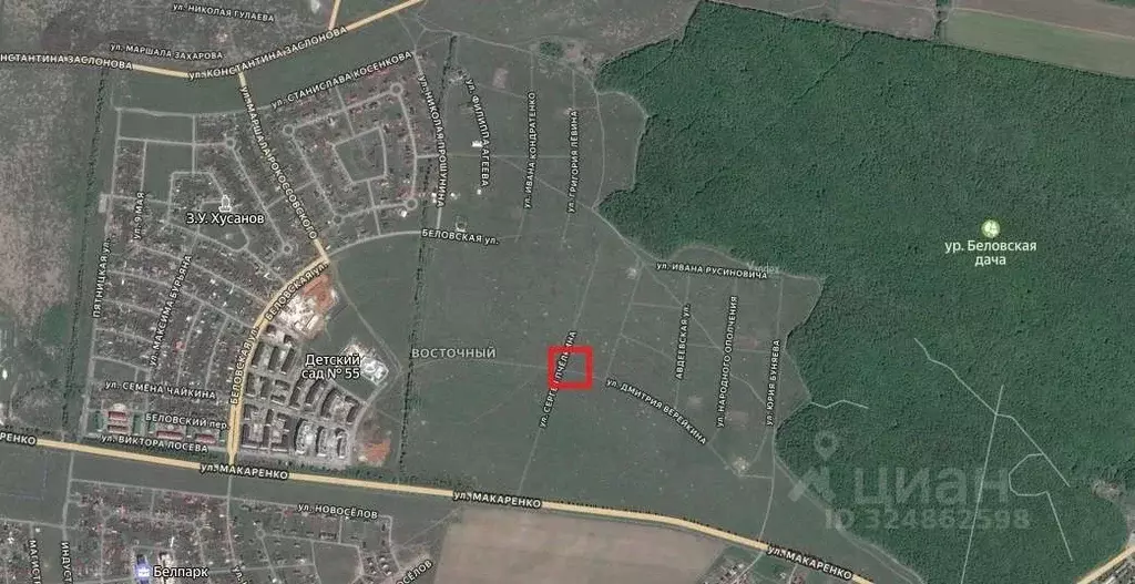 Участок в Белгородская область, Белгород ул. Виктора Лосева (17.27 ... - Фото 2