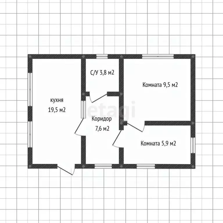 Дом в Адыгея, Майкоп Звезда СНТ, ул. Малиновая (46 м) - Фото 2