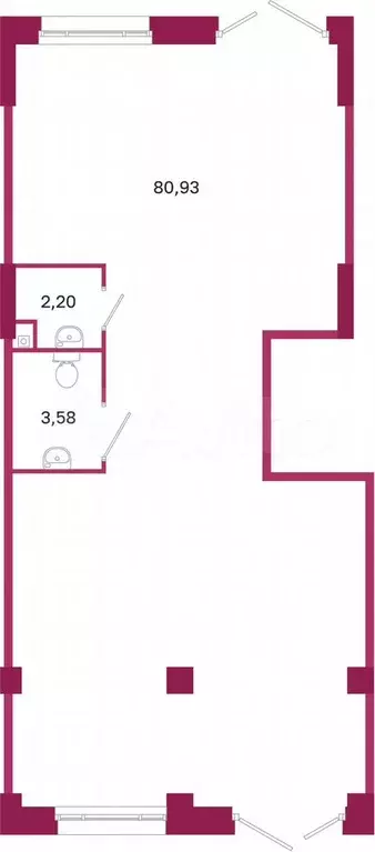 Продам помещение свободного назначения, 86.71 м - Фото 0