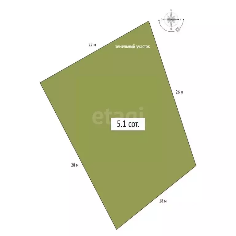 Участок в Новосибирская область, Бердск Ива СНТ, ул. 16-я, 2 (5.1 ... - Фото 2