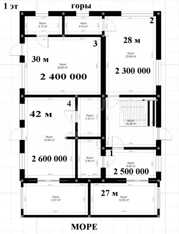 Студия Крым, Ялта муниципальный округ, Парковое пгт ул. Центральная, 1 ... - Фото 2
