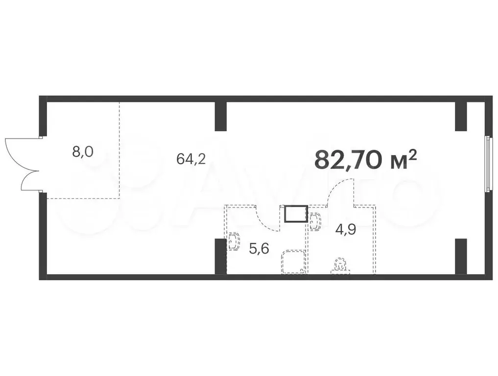 Продам помещение свободного назначения, 82.7 м - Фото 0