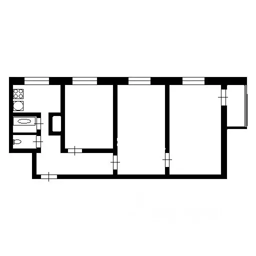 3-к кв. Санкт-Петербург Парашютная ул., 4 (63.0 м) - Фото 1