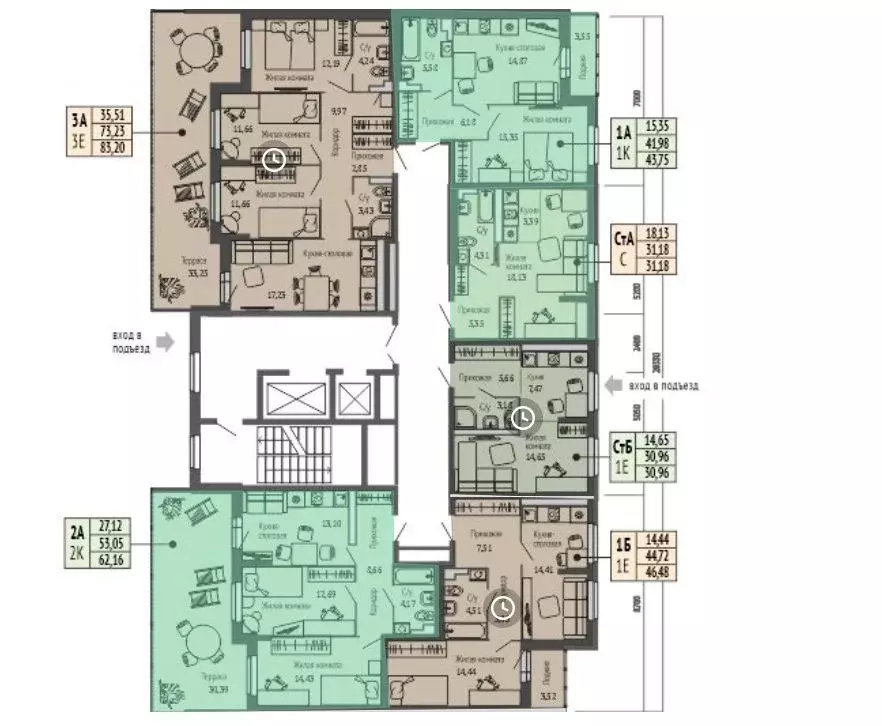 2-к кв. Свердловская область, Верхняя Пышма ул. Кривоусова, 33 (62.26 ... - Фото 2