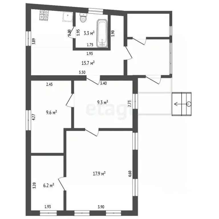 Дом в Саратовская область, Балашов ул. Мичурина, 60 (62 м) - Фото 2