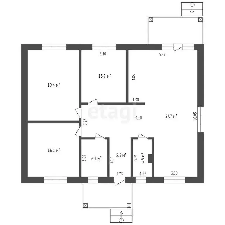 Дом в Усть-Заостровка, 6-я Северная улица (120 м) - Фото 2