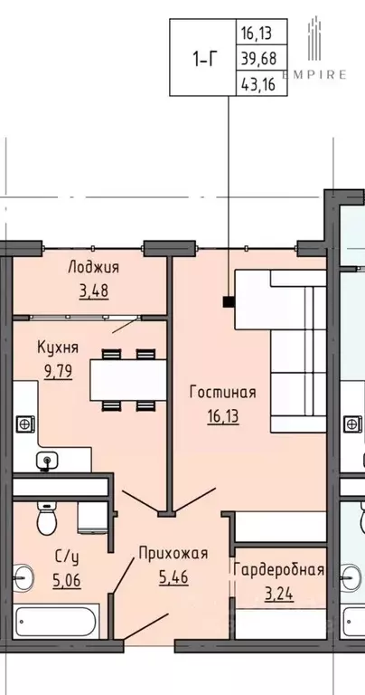 2-к кв. Чеченская республика, Грозный Гаражная ул., 10А (43.0 м) - Фото 0